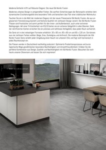 Beispiel eines Boden für eine Küche in 60 x 120 cm, anthrazit;