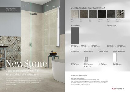 NewStone. Modernes französisches Flair mit ursprünglichem Ausdruck. IGA NewStone ist inspiriert von den typischen Farben der südfranzösischen Stadt Montpellier – eine Stadt, die wie kaum eine andere für epochalen Charme und moderne Architektur steht.