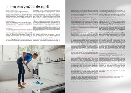 Fliesen reinigen? Kinderspiel! Die Reinigung der Fliesen wird ausführlich erklärt.