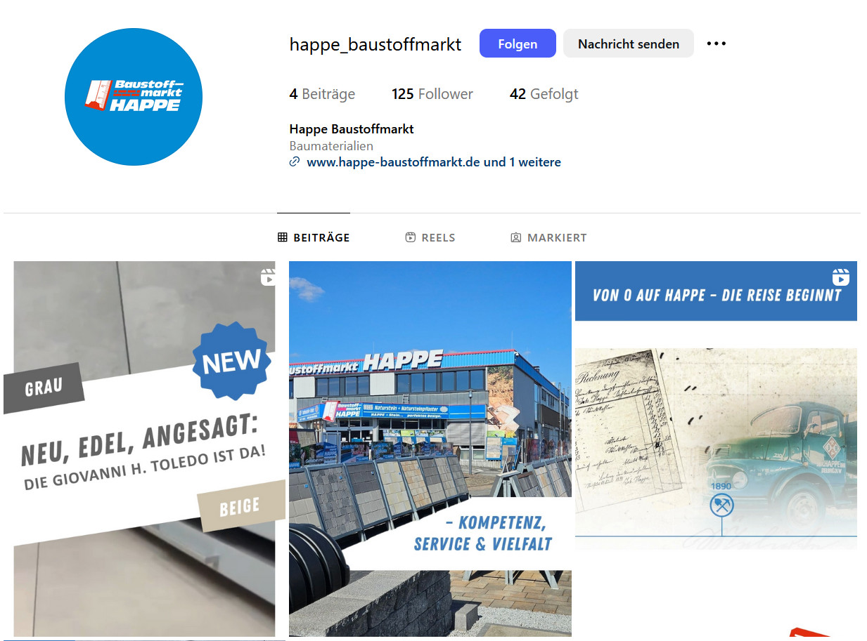 Happe ist auf Instagram
